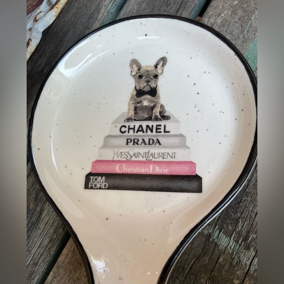 Fitz and Floyd french bulldog spoon rest - Picture 3 of 4
